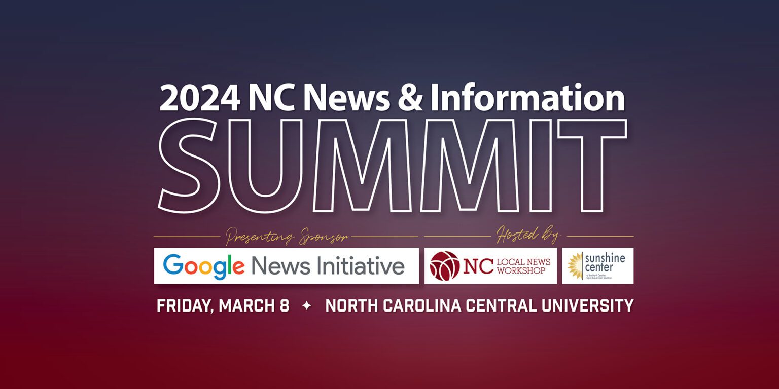 A big version of the NC News and Information Summit logo.